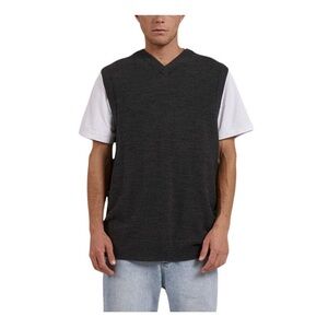 Thrills – Endless Thrills Knit Vest – Black Marle